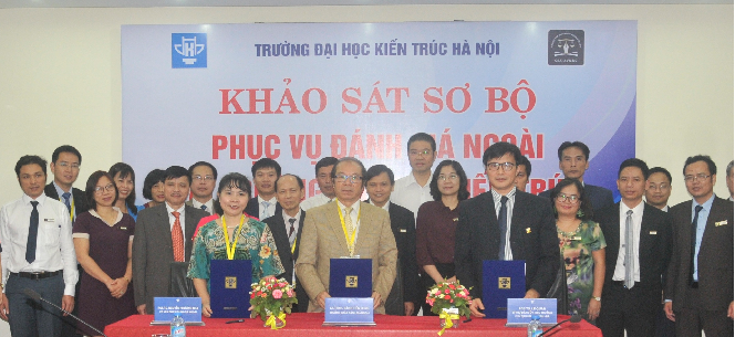 Signing of the Preliminary Report at Hanoi Architectural University